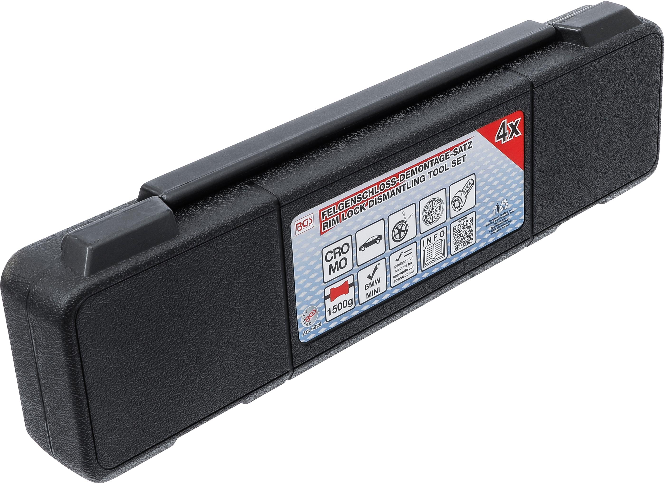 Kit de démontage d’écrous antivol | pour BMW, MINI | 10 pièces - 5