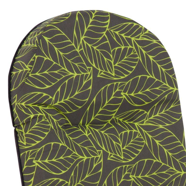 Poduszka na fotel ogrodowy 162 x 49 cm Galaxy Plus szary/zielony liście PATIO - 2