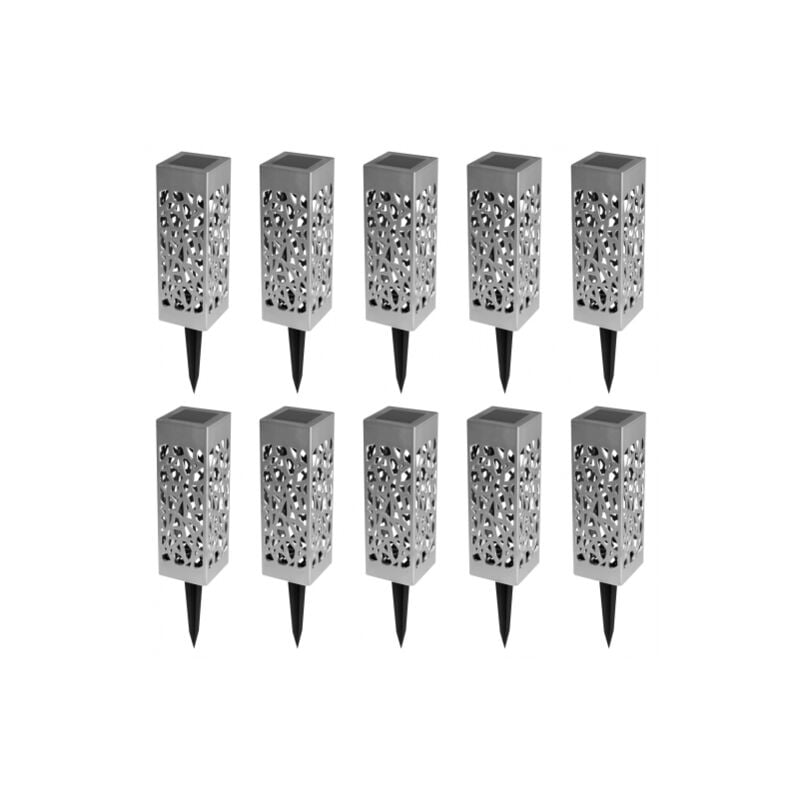 Zestaw 10 zewnętrznych lamp solarnych