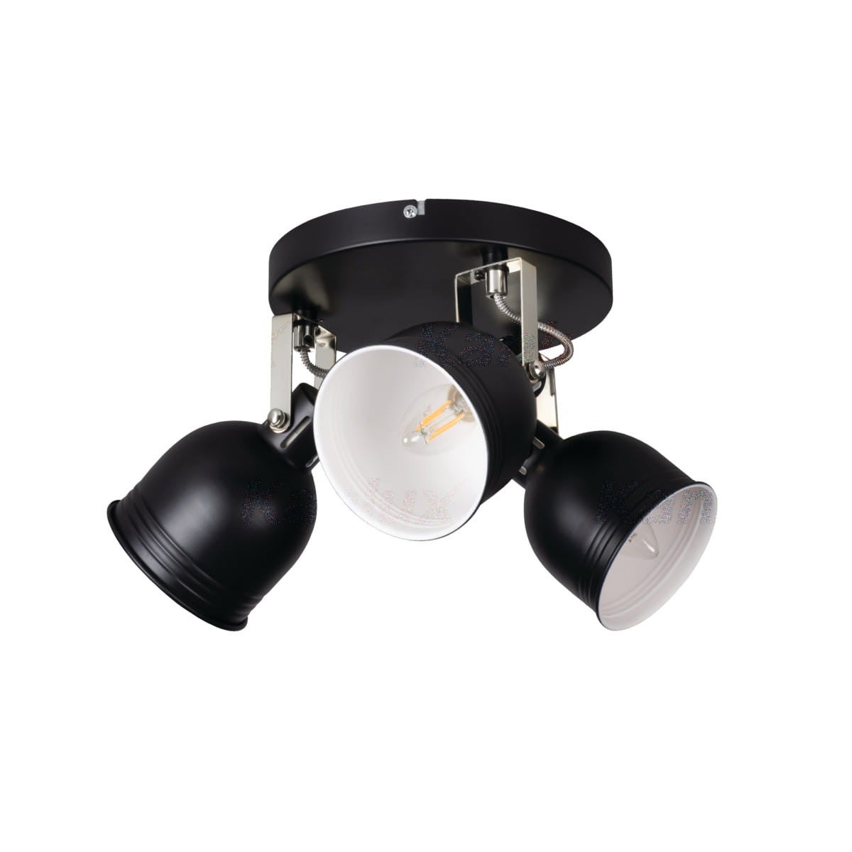 Lampa sufitowa Derato czarna 3xE14x8W wym: 15 x 42,8 x 11 cm aluminium Kanlux