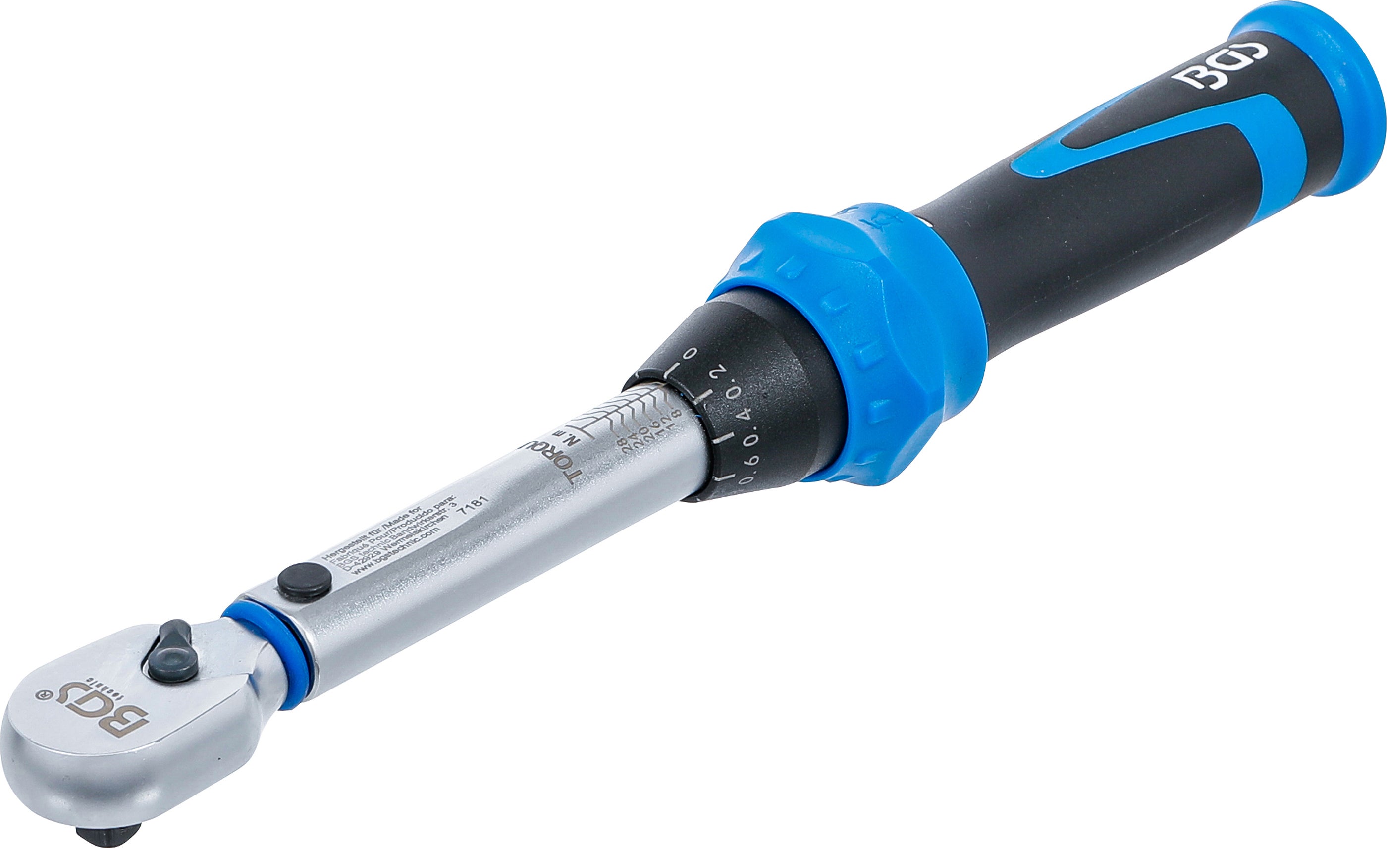 BGS klucz dynamometryczny napęd kwadratowy zewnętrzny 6,3 mm (1/4 cala) 6 - 30 Nm - 7181