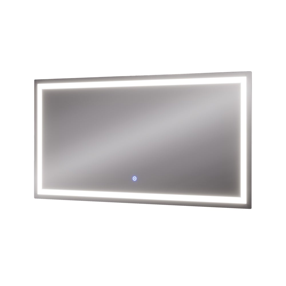 Vicco Lustro łazienkowe Miral, Szkło, 100 x 50 cm z przednim oświetleniem