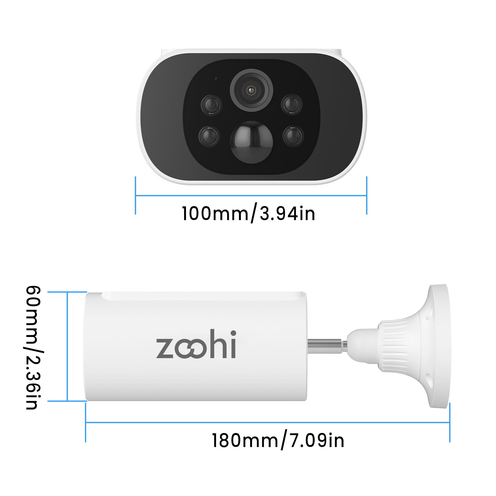 Caméra de Surveillance Sans Fil Extérieure 4MP, caméra à batterie avec panneau solaire intégré, ZOOHI, WiFi 2,4Ghz et 5Ghz - 10