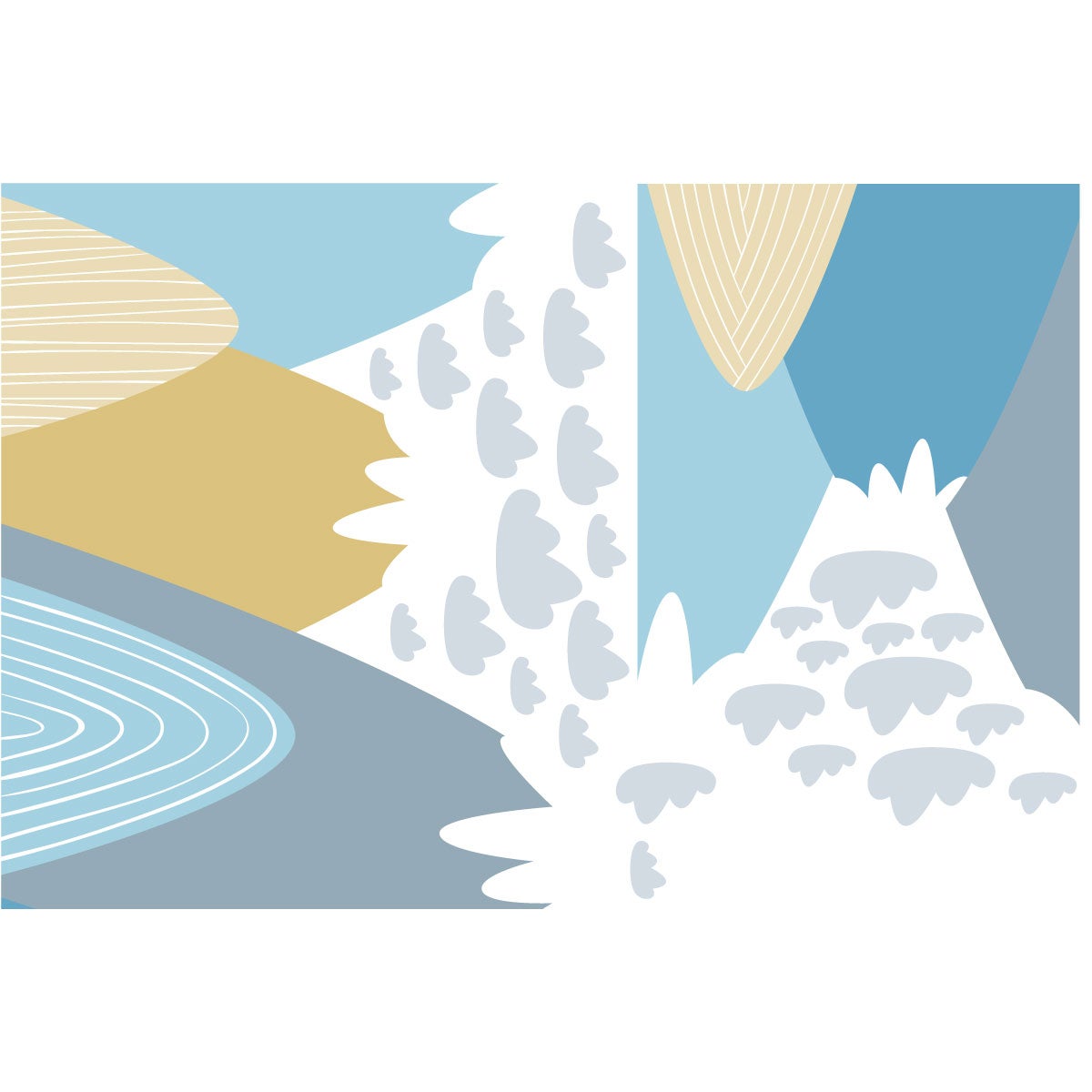 Adesivo bambino di montagna scandinavo blanka - Sticker adesivo - adesivi murali - 110x165cm - 4