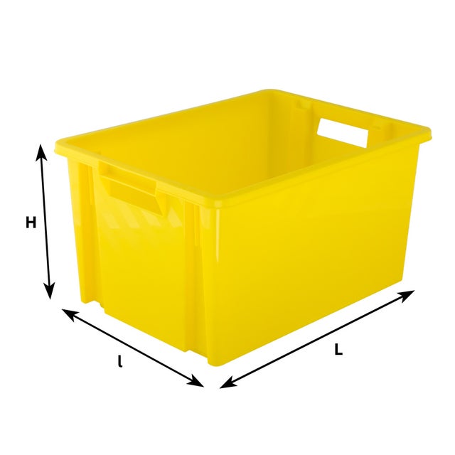 Boite de rangement Novabac 6L Jaune - 5201725