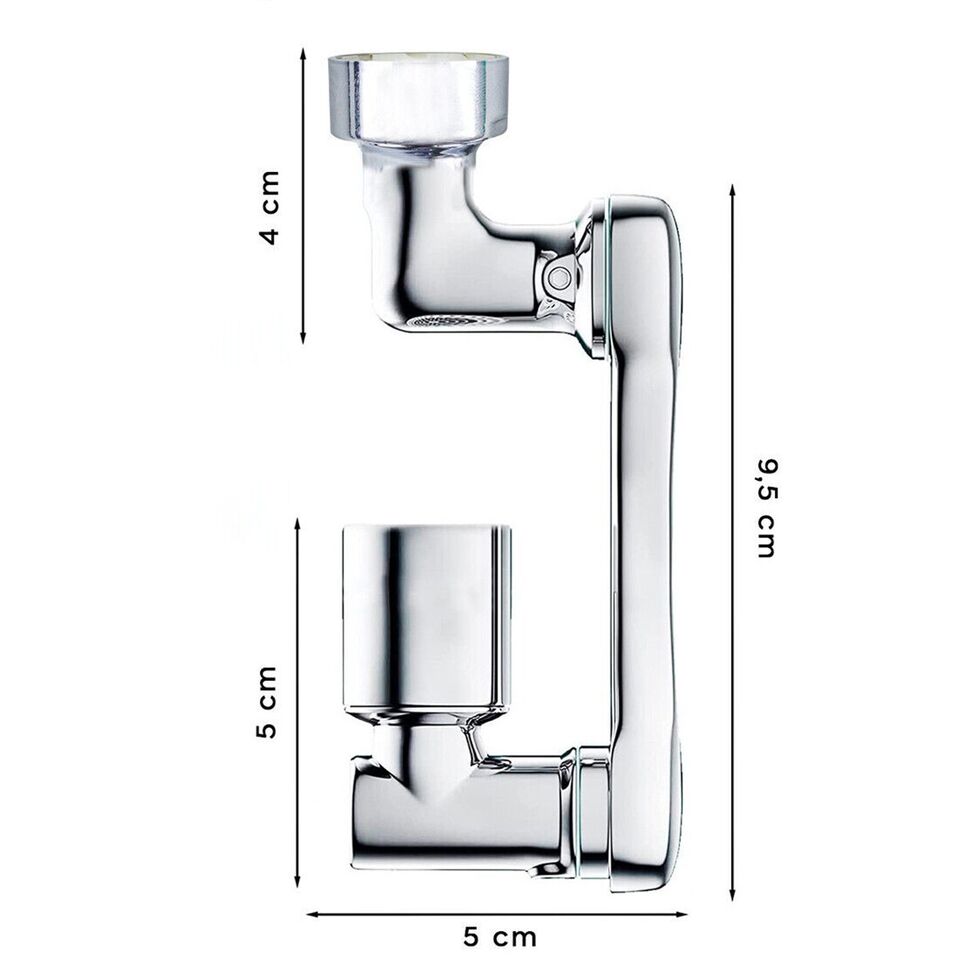 RUBINETTO PROLUNGA LAVABO ROMPIGETTO AREATORE BAGNO ROTANTE BRACCIO GIREVOLE 180 - 4