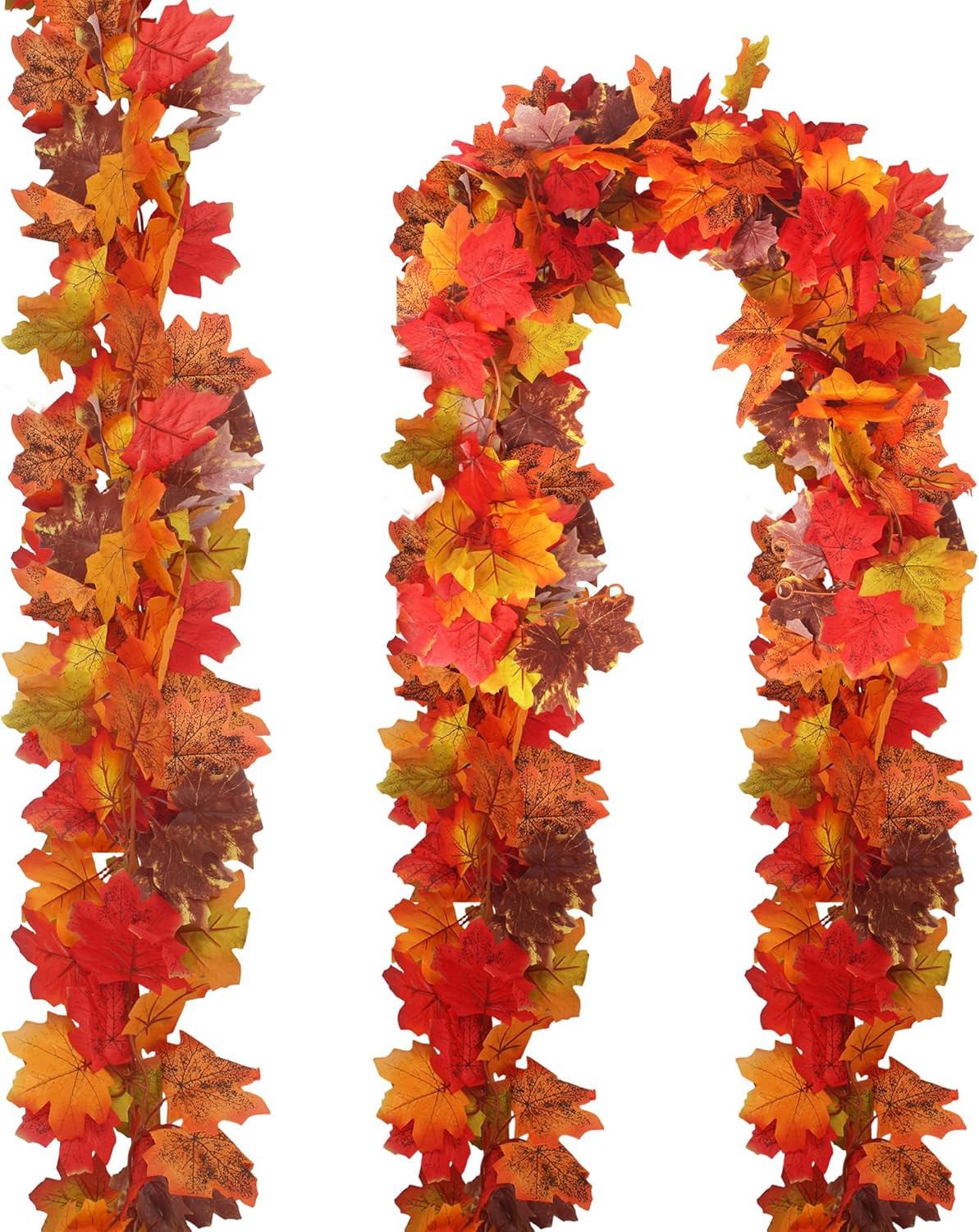 Lot De 5 Guirlandes De Feuilles D'érable Artificielles à