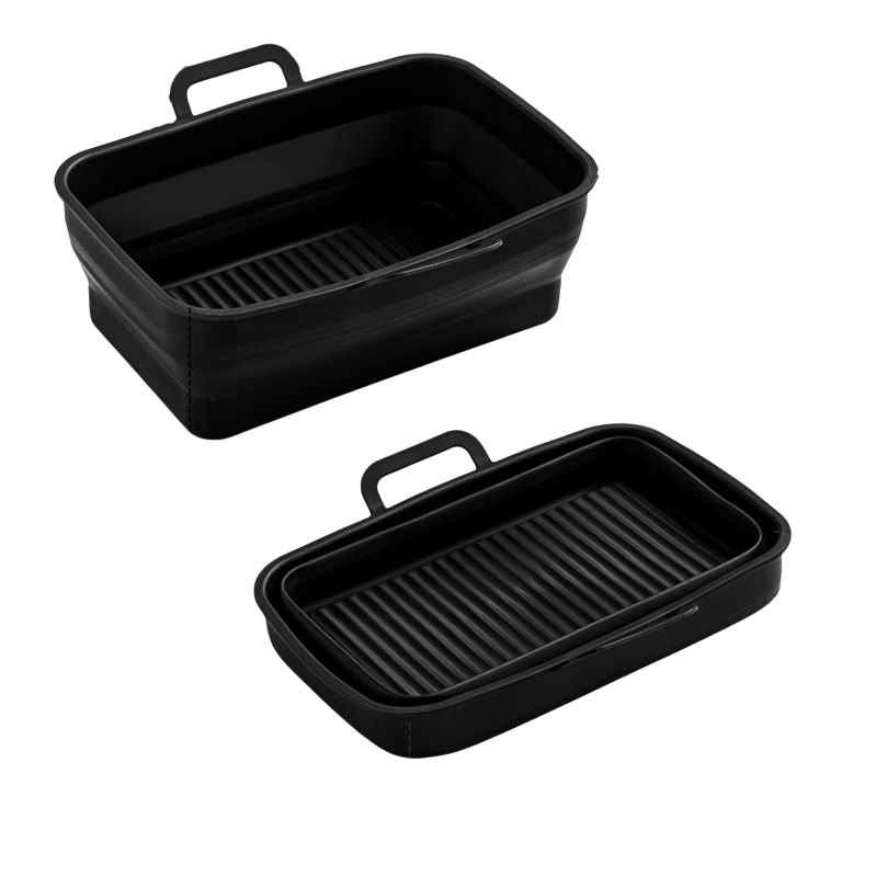 Stampo per friggrice ad aria in silicone da 22 cm con utensili