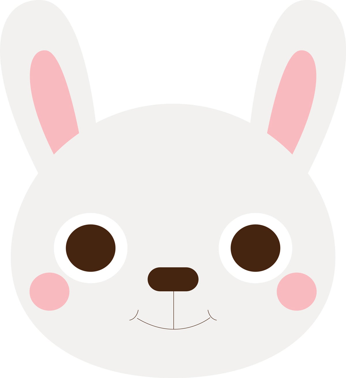 Dywan winylowy dziecięcy Rabbit 88x100 cm - antypoślizgowy PVC, winylowy do pokoju dziecięcego, ognioodporny i zmywalny