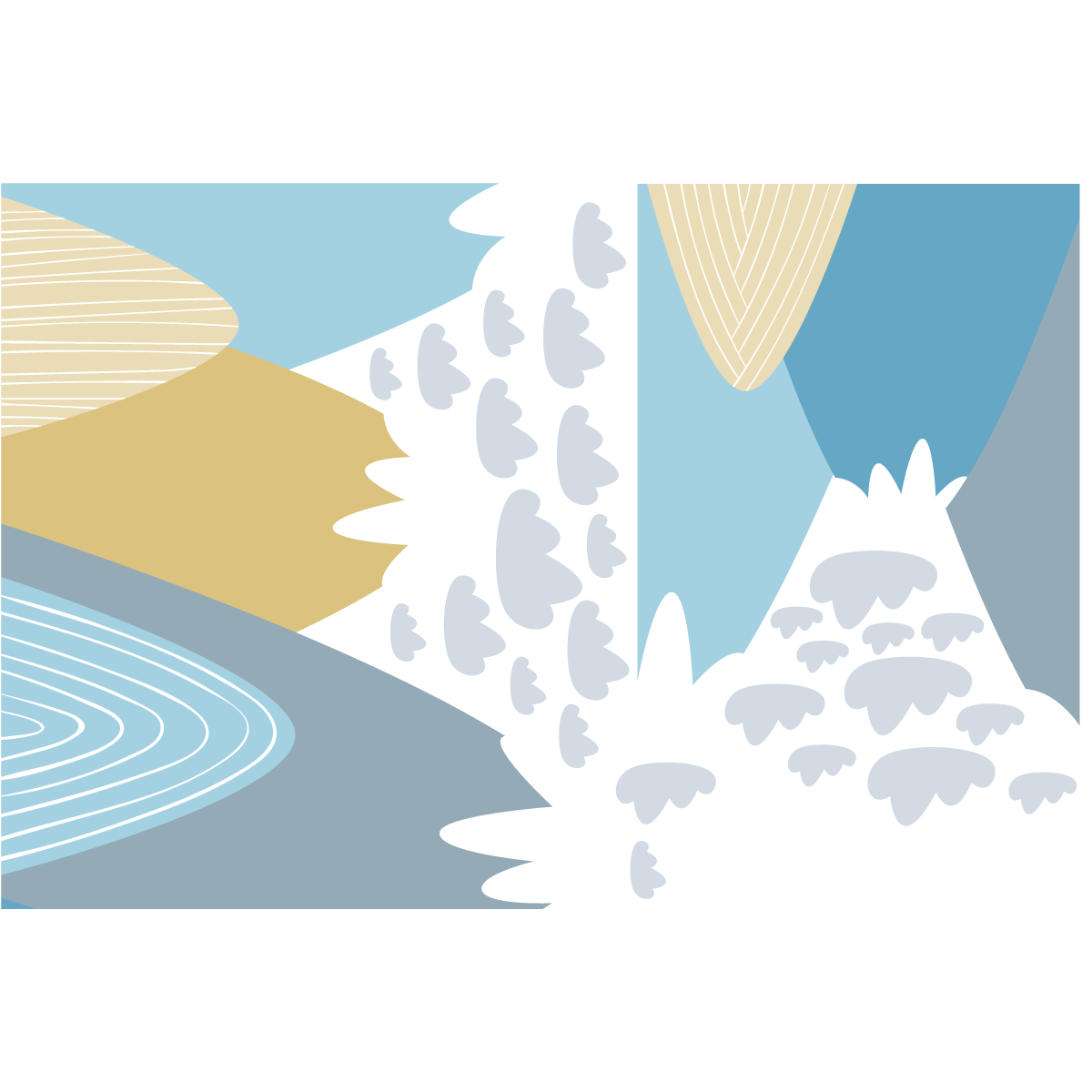 Adesivo bambino di montagna scandinavo blanka - Sticker adesivo - adesivi murali - 110x165cm - 2