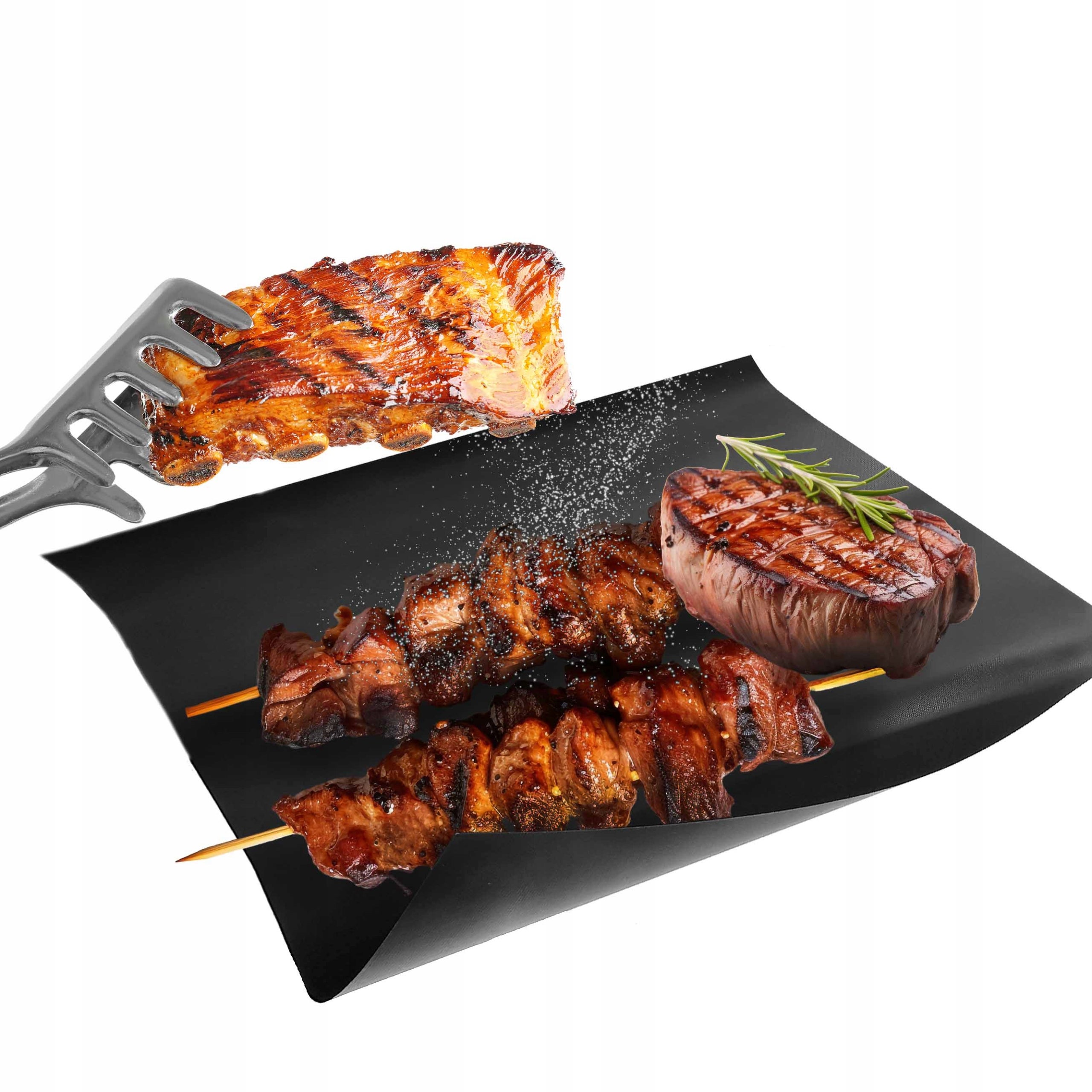 Zestaw 10 x mata teflonowa do pieczenia piekarnika tacka na grill komplet 10 szt