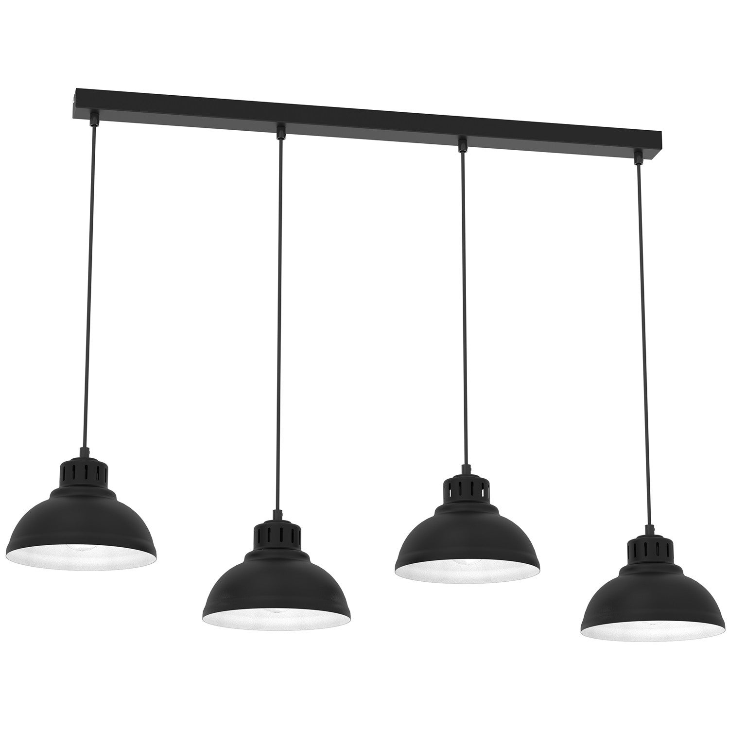 Lampa wisząca Sven czarny matowa-biała 4xE27x15W wym: 110 x 105 x 21 cm metal Luminex