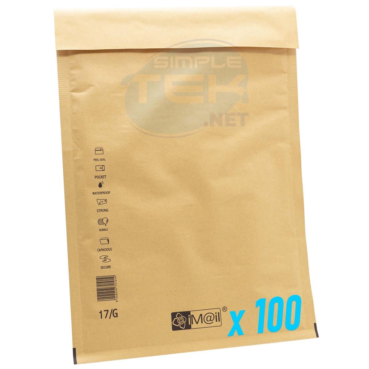 Buste Postali Imbottite IM@IL 35x47 Cm – Confezione Da 100 Pezzi, Con Protezione A Bolle, Made In Italy