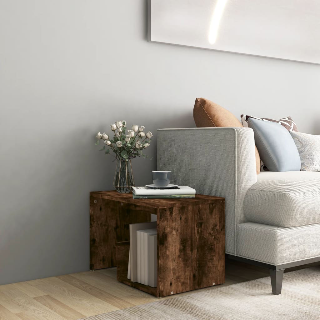 VidaXL Tavolino da Salotto Rovere Fumo 90x44,5x45 cm Legno Multistrato | Leroy Merlin
