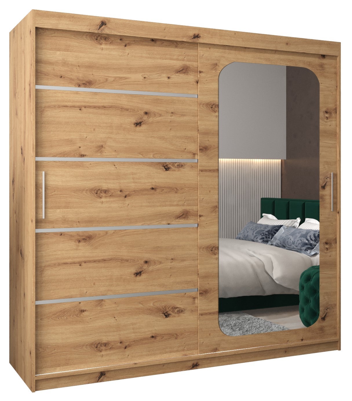 Szafa przesuwna garderoba PROMO V2 200 x 62 x 200 cm Artisan - Abiks Meble