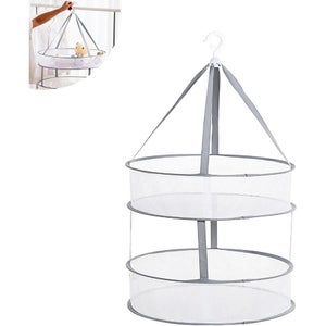 txuzong Filet de séchage à Suspendre, Pliable en 2 étapes, Tringle à vêtements Peu encombrante pour Herbes, Fleurs, Chaussettes - Séchage Doux pour Le Linge délicat, Blanc txuzong Filet de séchage à Suspendre, Pliable en 2 étapes, Tringle à vêtements Peu encombrante pour Herbes, Fleurs, Chaussettes - Séchage Doux pour Le Linge délicat, Blanc