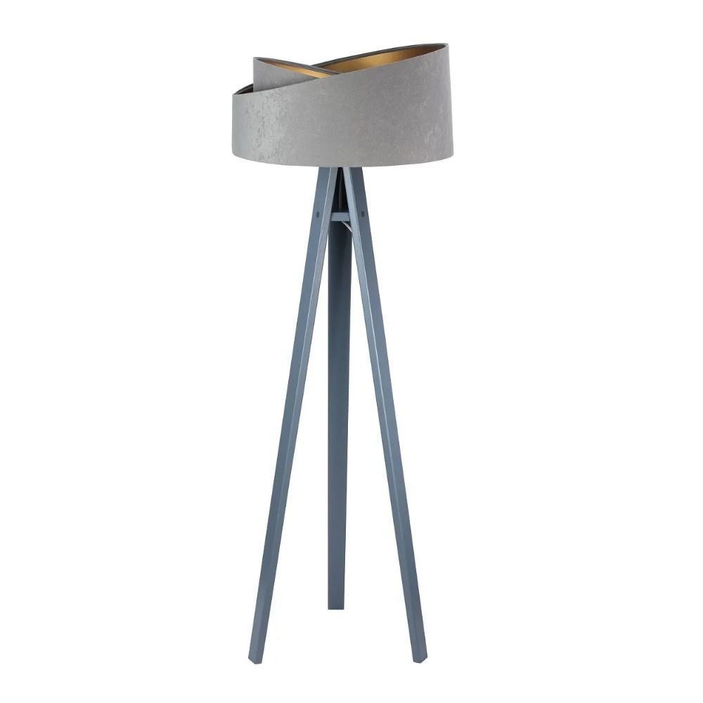 Lampa stojąca GEMSTONE szara/złota