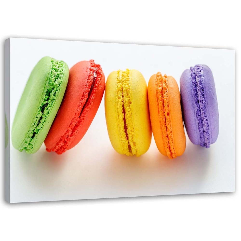 Obraz na płótnie, Makaroniki francuskie 100x70
