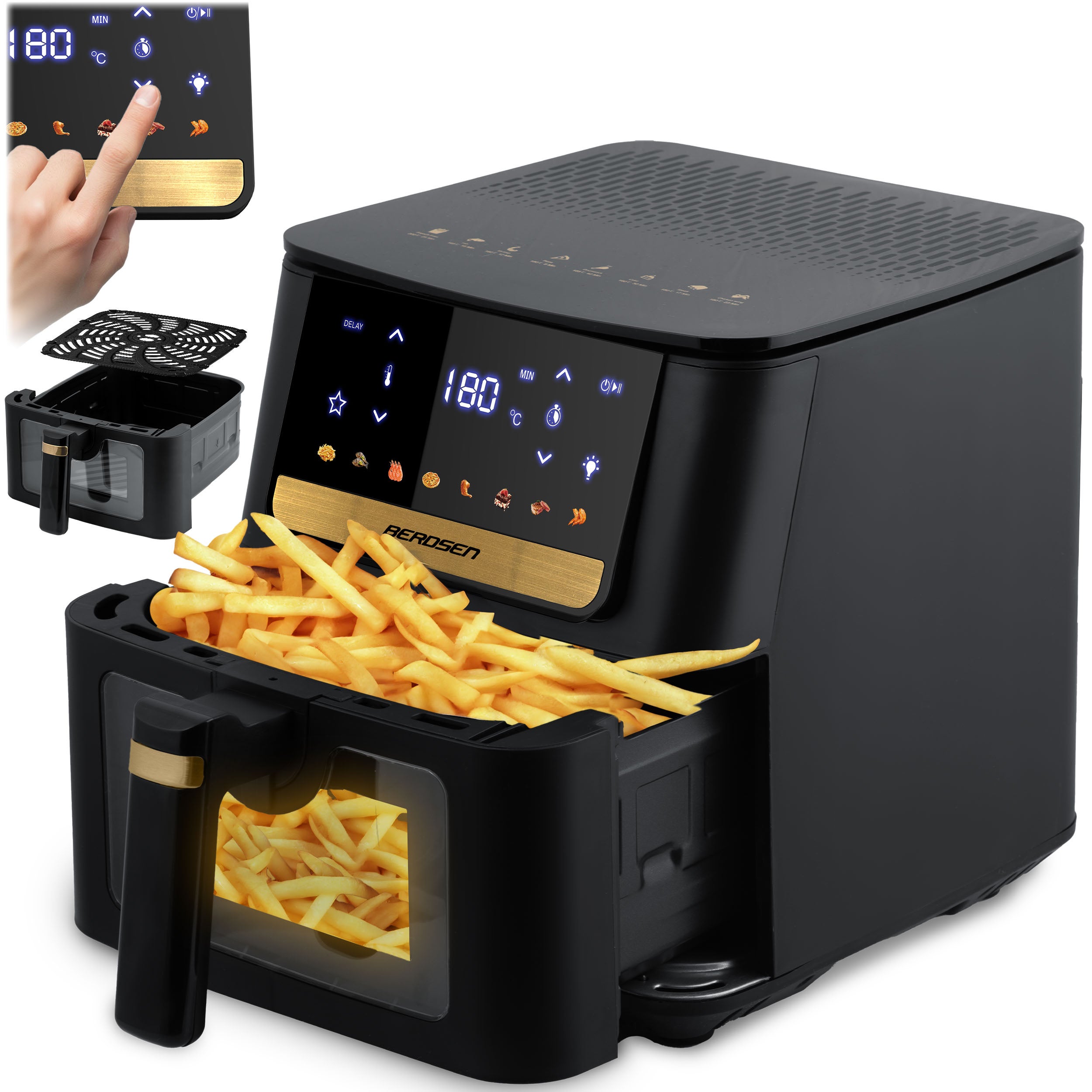 Frytkownica beztłuszczowa Berdsen BD-655 Air Fryer 6,5l 1700W