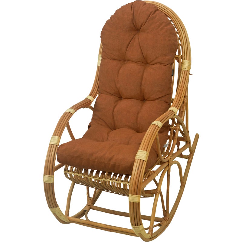 Poduszka na fotel bujany rattanowy AMPO koniak melanż 1 szt.