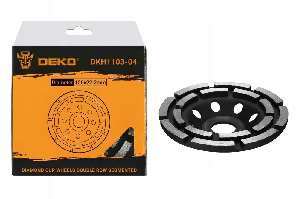 Tarcza diamentowa garnkowa DEKO turbo do szlifowania betonu 125 mm - 2