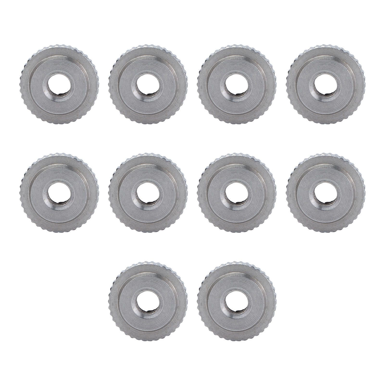 Dadi Zigrinati In Acciaio Inox – Altezza Maggiorata – Filettatura Metrica M3 M4 M5 M6 M8 - Foto 2