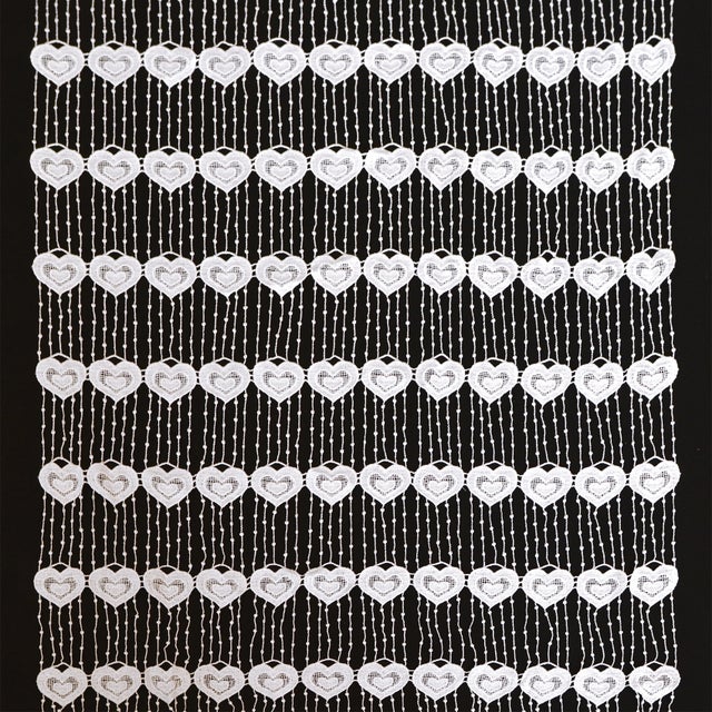 Modulable en macramé style romantique - Blanc - 90x180 cm - Polyester