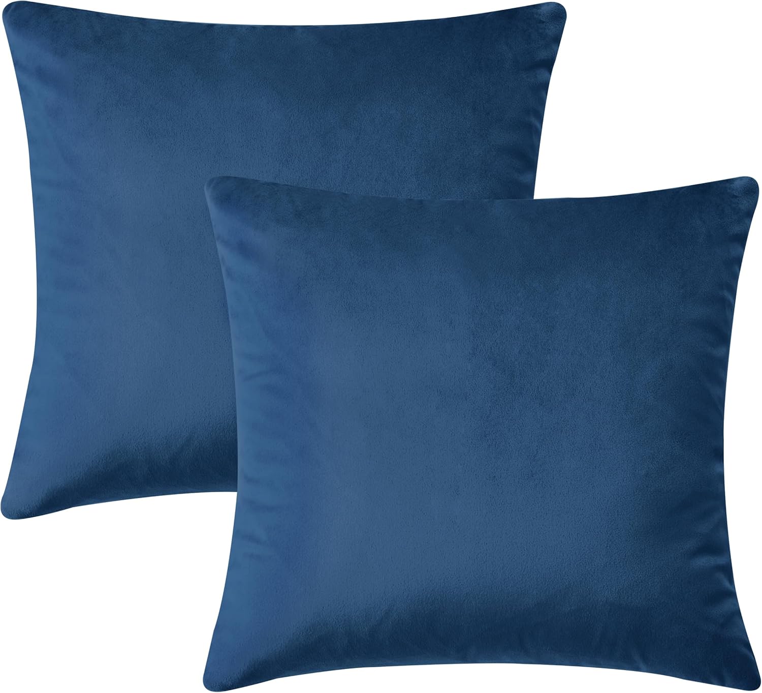 Yonous 2 Federe Cuscino 50x50 In Velluto A Coste Morbido – Per Divano, Letto E Auto, Blu Navy