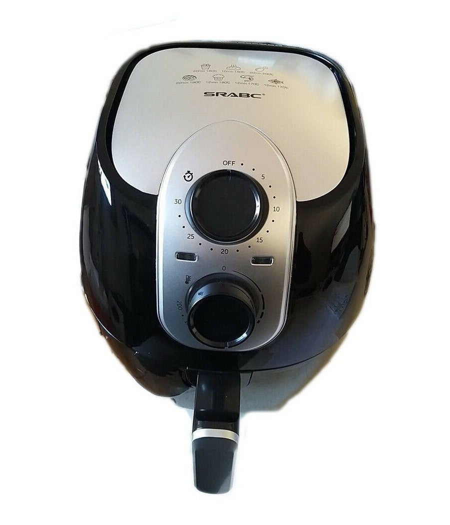 Trade Shop - Friggitrice Aria Calda Elettrica Senza Olio Cottura Sana Grill 4lt 1500 Watt - - 3