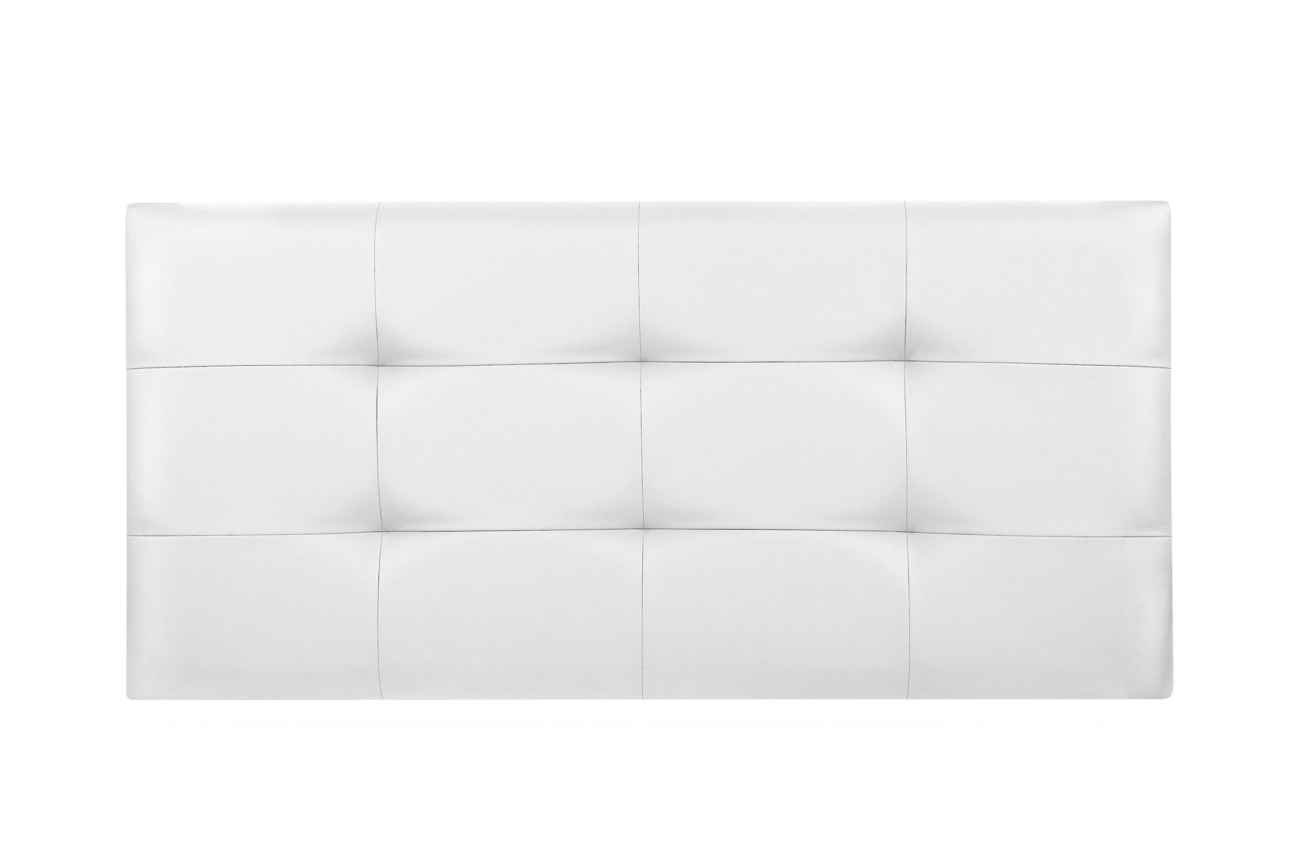 Cabecero de Cama TEXAS Cabezal Tapizado en Polipel 105x70 cm Blanco - 3