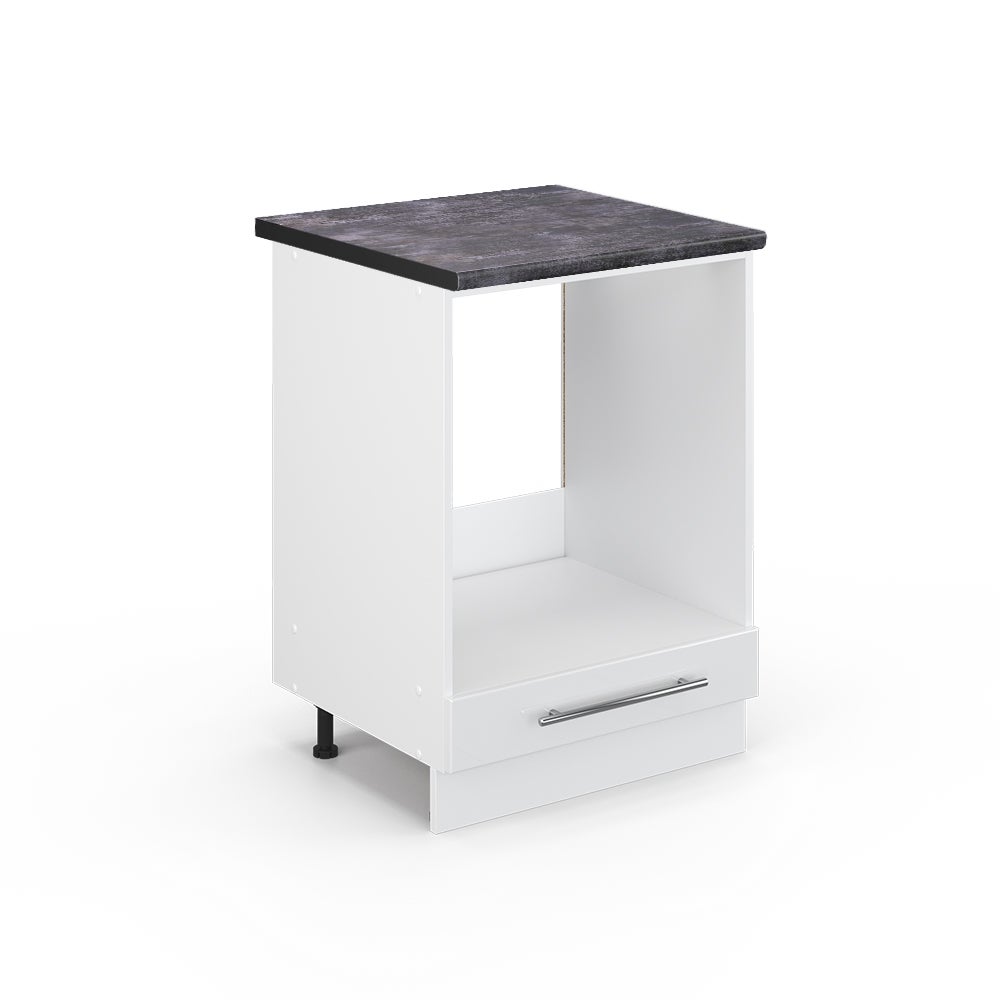 Vicco Szafka kuchenna Fame-Line, Biały wysoki połysk, 60 cm , BP Antracyt
