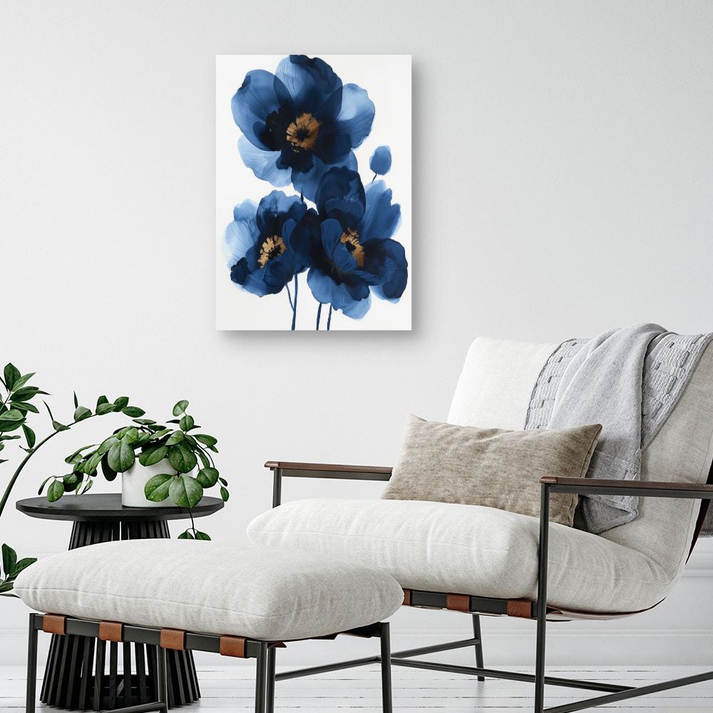 Toile murale Fleurs élégantes / 50x70cm / Fabriqué en France / Décoration murale / DADA ART - 2