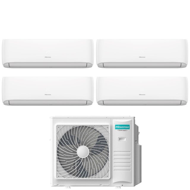 Condizionatore Quadri Split Hisense Hi-Comfort 9+9+9+12 con 4AMW81U4RJC R-32 Wi-Fi Integrato