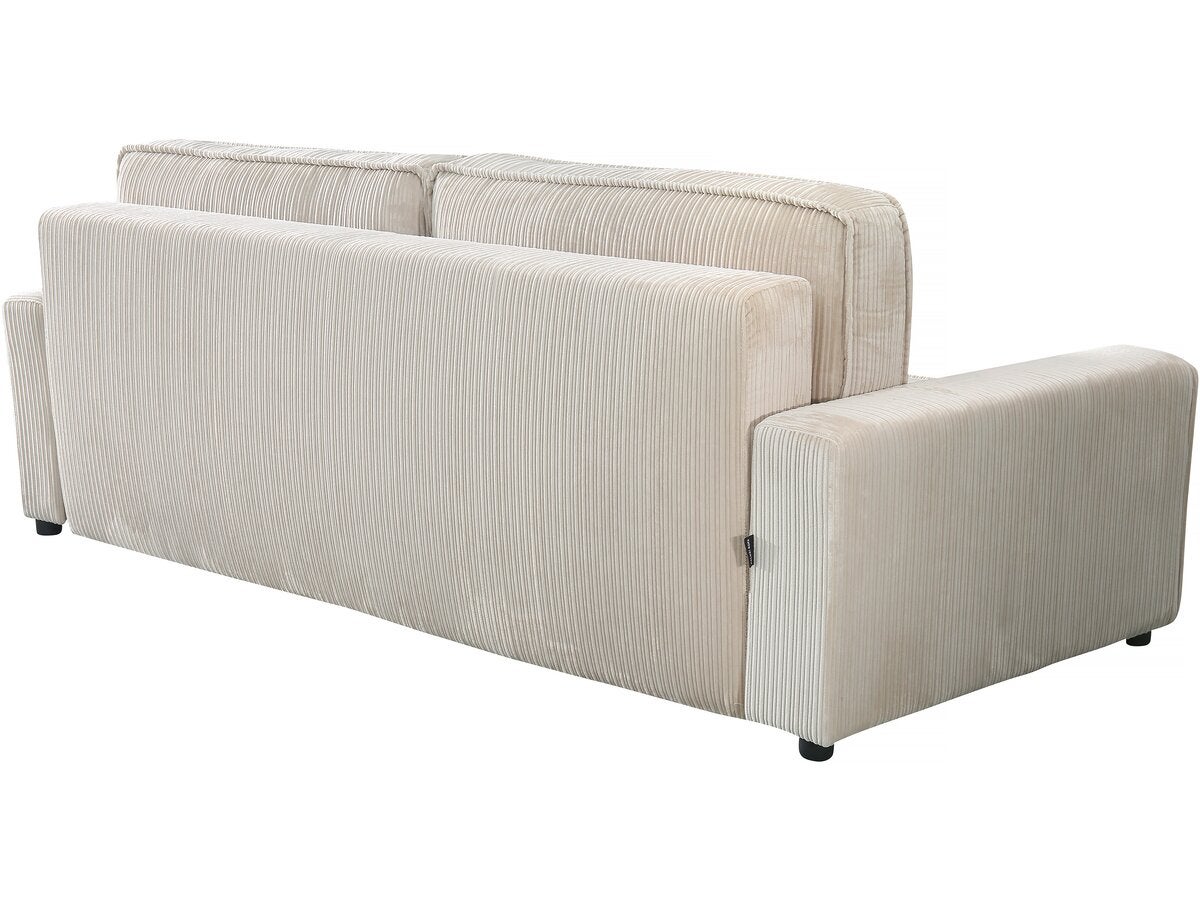 Canapé convertible en velours côtelé 