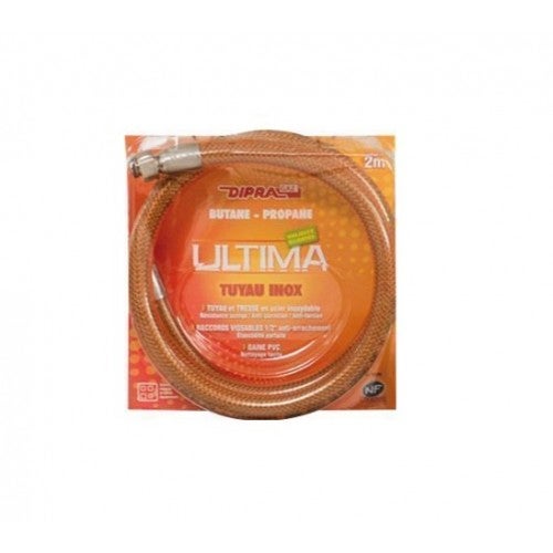 Tuyau gaz butane et propane - flexible - inox - 1 m - MISTRAL