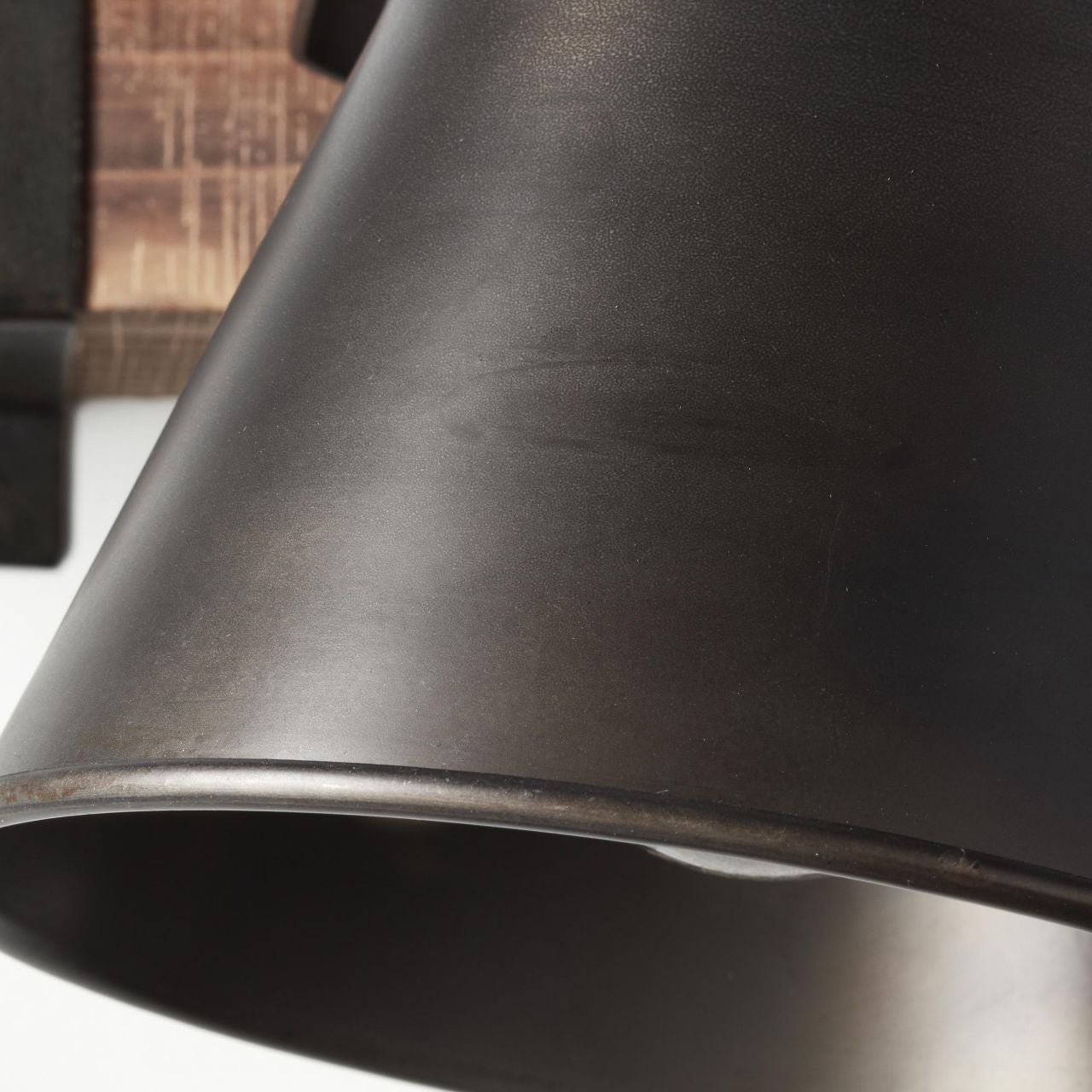 BRILLIANT lampa wisząca Tannah 3-płomienna czarna / naturalna, 3x A60, E27, 52W, kabel można skrócić / regulowana wysokość - 4
