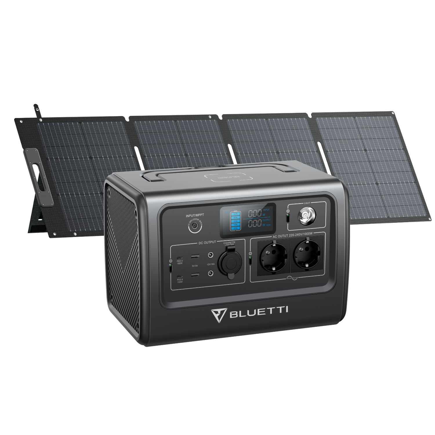 BLUETTI Générateur solaire AC70, batterie de secours LiFePO4 768 Wh