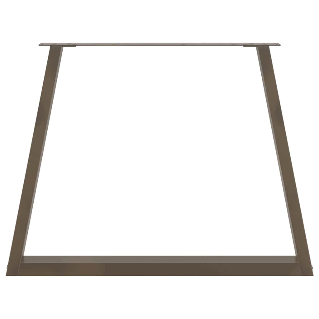 Maison Exclusive - Pieds de table à manger en forme de V, 2 pièces, acier l, 100 x (72-73,3) cm - 5
