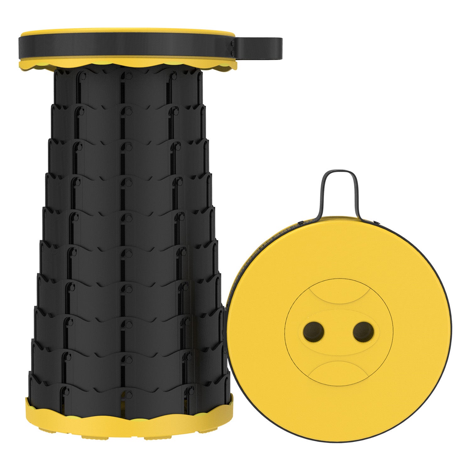 Tabouret Pliant Portable Rliocvhe - Siège Camping, Pêche, Plage Léger 0,5kg - Support 120kg, Sac Inclus