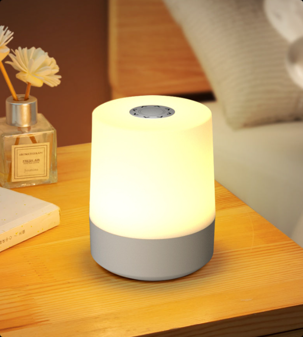 Kolorowa Lampka Nocna LED Mała Bezprzewodowa Lampka Stołowa Lampka Nocna z Możliwością Ściemniania Dotykowego Lampka Nocna LED Ładowana przez USB dla
