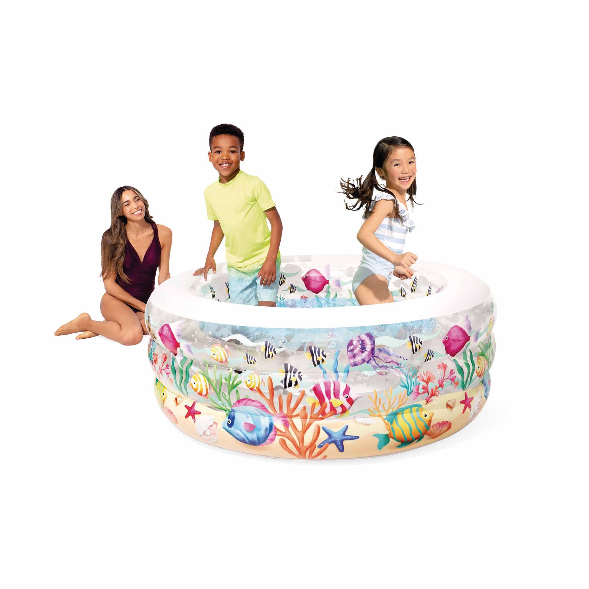 Intex 58480NP Aquarium Piscinette PVC Multicolore 152 x 152 x 56 cm pas cher