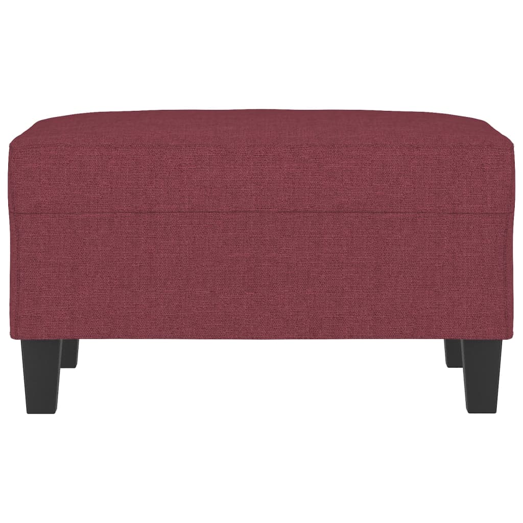 Repousa-pés em tecido vermelho 70x55x41 cm - 3