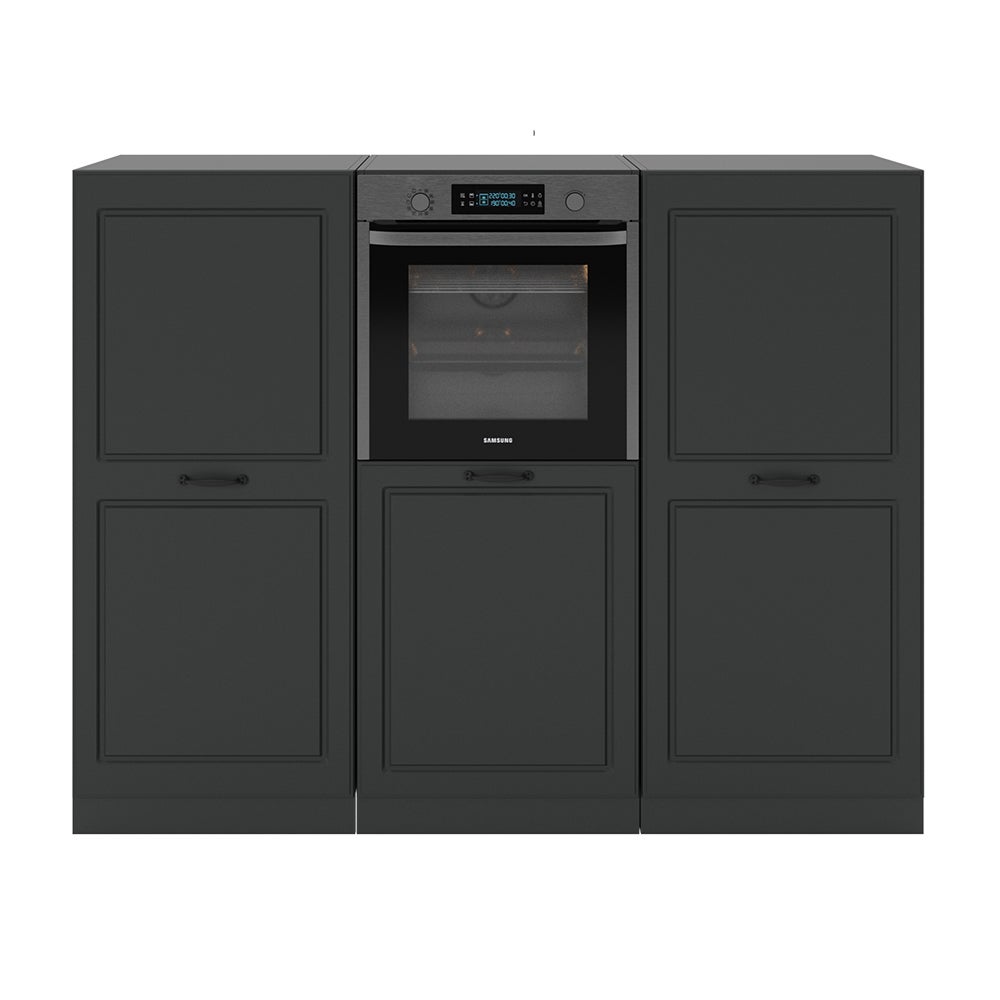 Vicco Cuisine Fame-Line, Chêne lambris/anthracite, 140cm , PT
