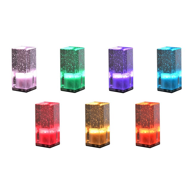 Lampka stołowa LED RGB Cristal 3W USB akumulatorowa biurkowa stojąca mulitikolor MasterLED