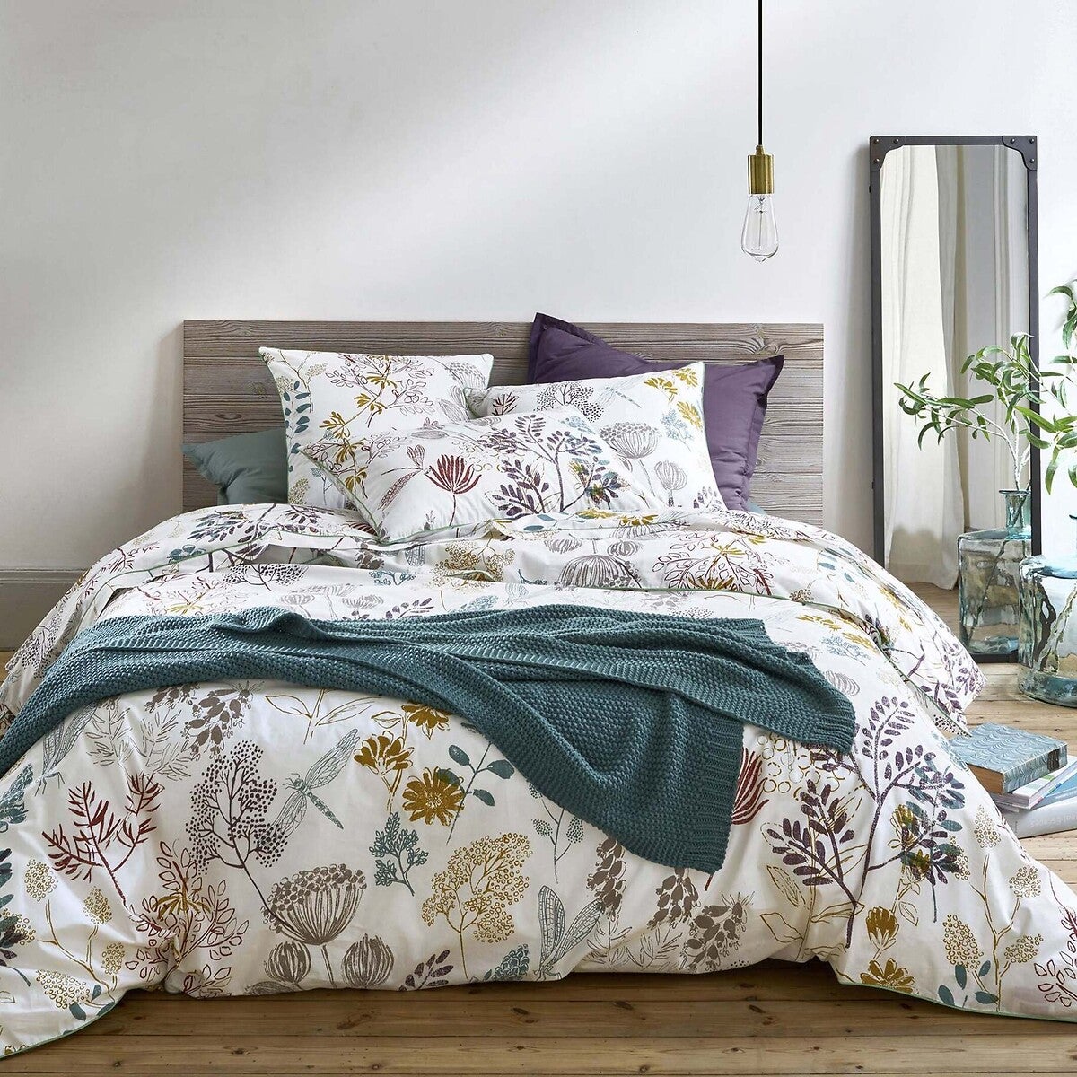 Drap plat percale de coton, Botanique - Imprimé - 270 x 290 cm - 3