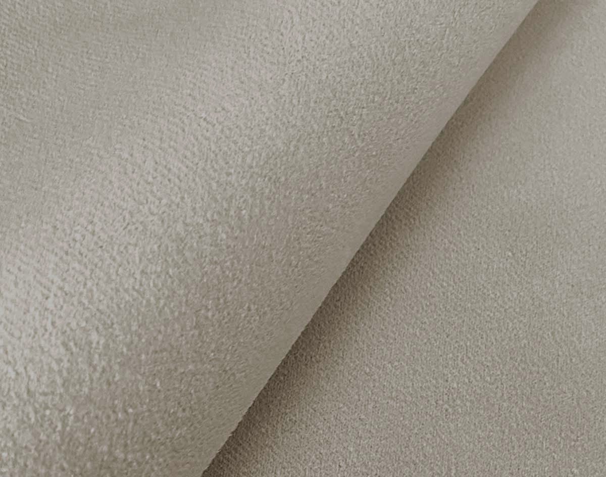 Canapé panoramique 7 places avec coffre en velours Beige - LAZARE - Best Mobilier - 6