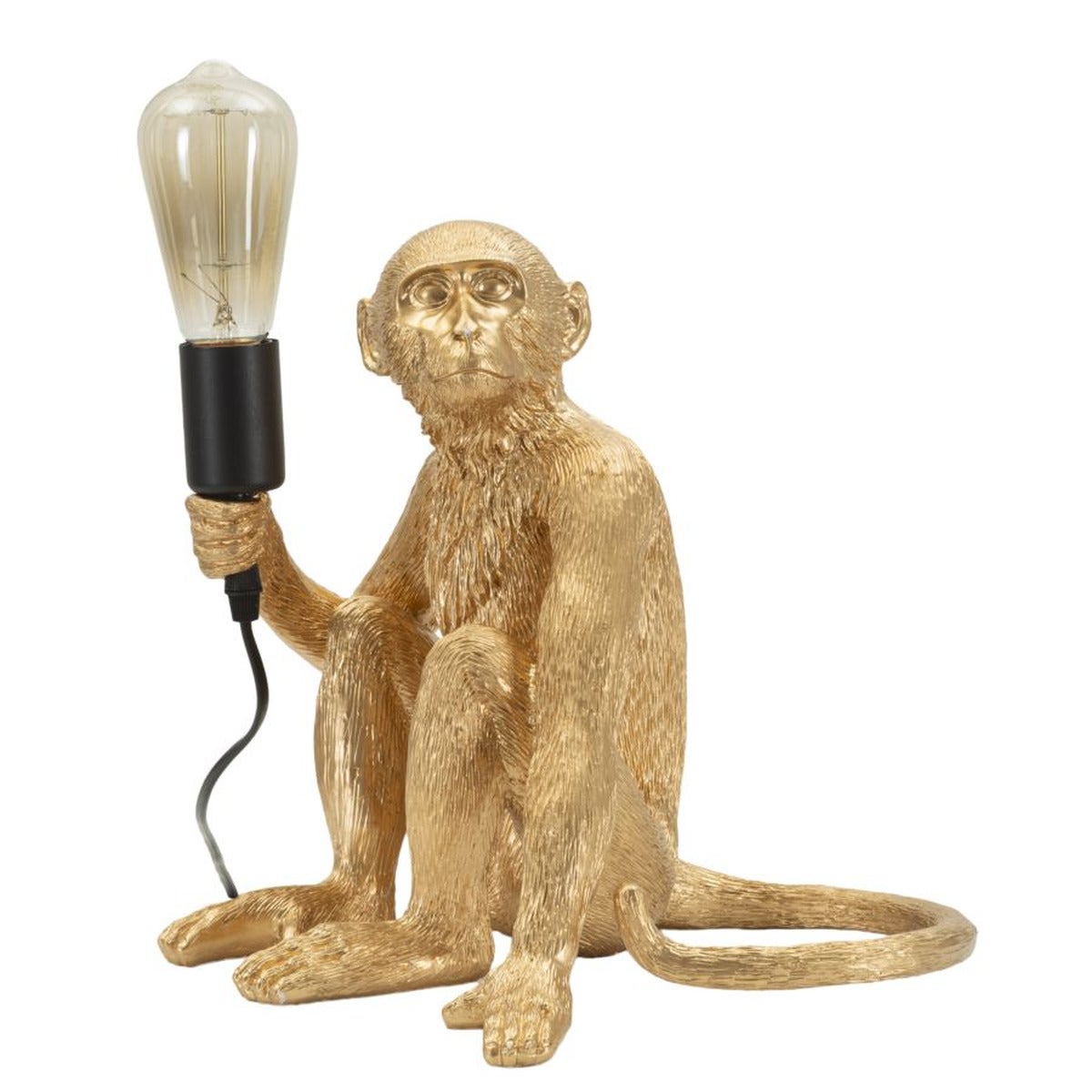 Lampa Stołowa Małpa 2, Poliester, Złoto, Seven Design