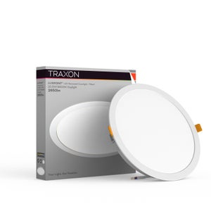Lot De 2 Downlights LED TRAXON LUXPOINT - 6W, 4000K (Lumière Neutre) - Encastrables Plafond, Diamètre 75-80 Mm, IP20