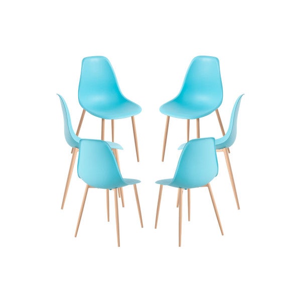 Regalos Miguel - Packs Sillas Comedor - Pack 6 Sillas Mykle - Turquesa - 6