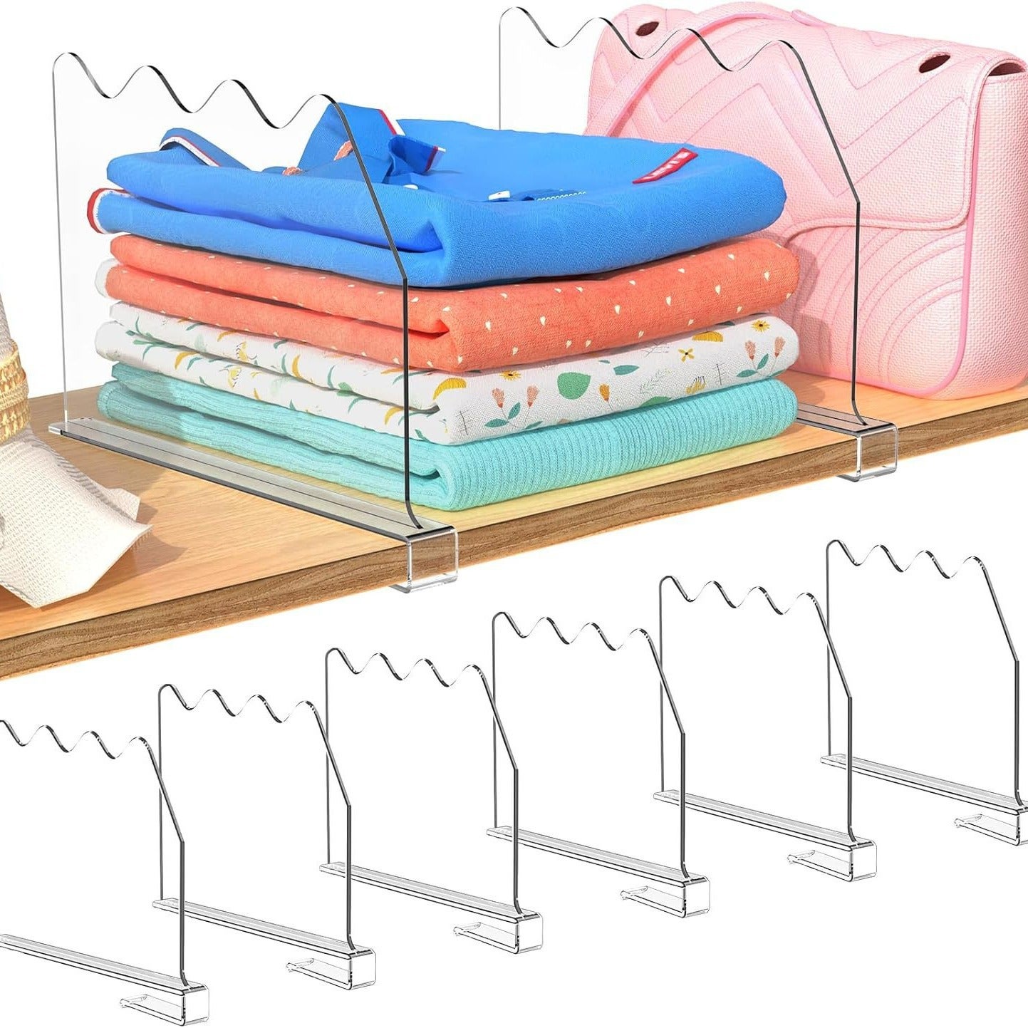 20 Divisori Per Armadio Rotondi Per Bambini E Adulti + 2 Matite – Organizzatori Per Vestiti